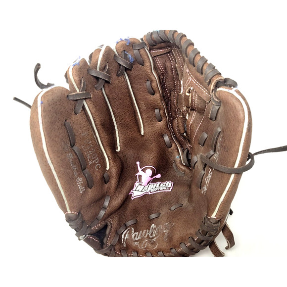 Rawlings FP120PC Fastpitch Leather Glove LHT 12” Pink Stitch Softball - Picture 2 of 5